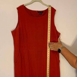 Lands End Red Ponte Sheath